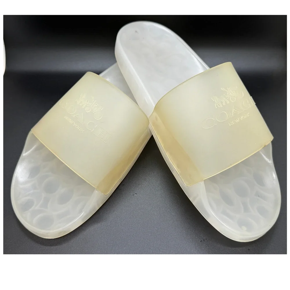 Coach Ulyssa Translucent Jelly Slides Sandals Women Size 11